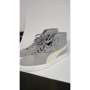 PUMA high top fashion sneakers for men 10.5 grey